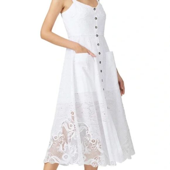 SALONI Dresses & Skirts - Saloni Fara B Midi Dress Size 6
